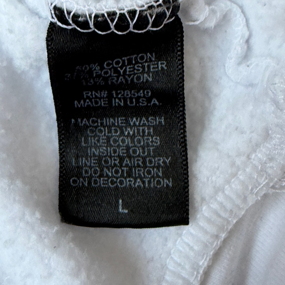 Aviator Nation White Ninja Pullover Hoodie Unisex Sizing Large - Picture 9 of 10